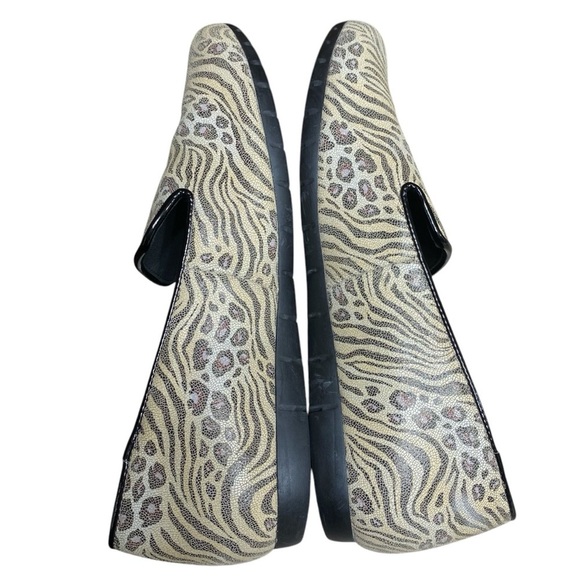 Sabrinas Mixed Animal Print Loafer Slip On Cushion Flats Size 40 EU 9.5 US - Picture 7 of 9